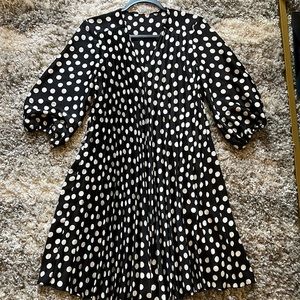 Pleated Dress ZARA - Polka dot print